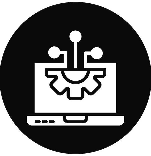 Ilustración del icono del vector de digitalización del conjunto de iconos de Business Analytics