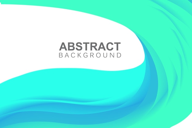 Ilustración de icono de vector de diseño de fondo de acuarela de onda abstracta