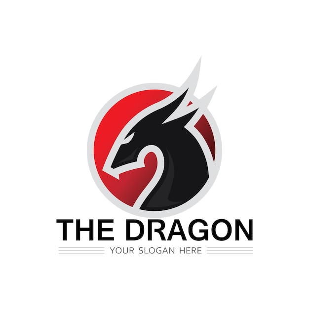 Ilustración de icono de vector de dragón