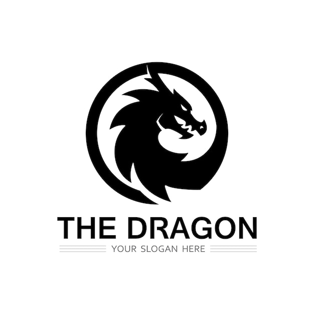 Ilustración de icono de vector de dragón