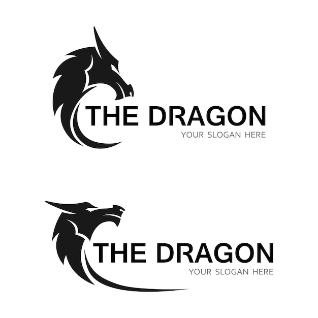 Ilustración de icono de vector de dragón