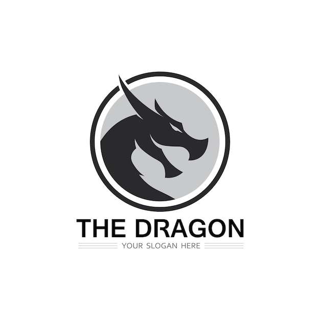 Ilustración de icono de vector de dragón