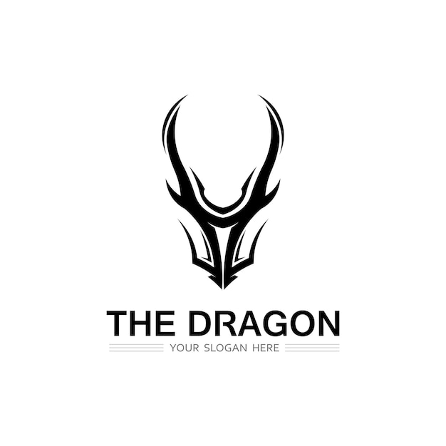 Ilustración de icono de vector de dragón