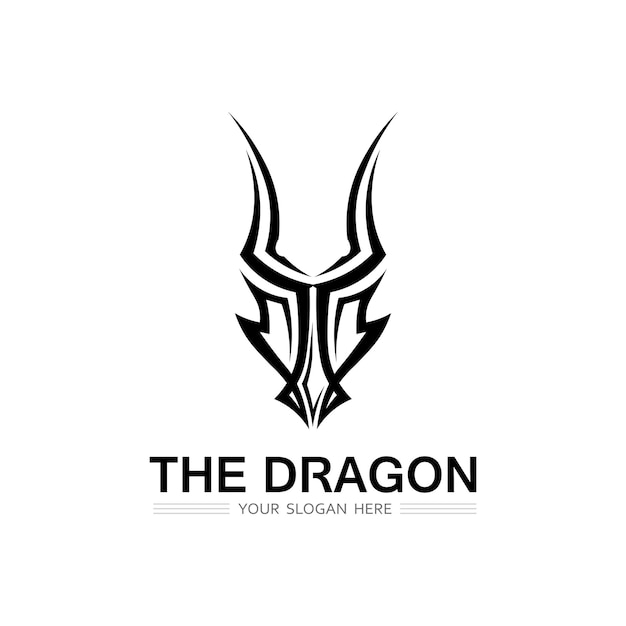 Ilustración de icono de vector de dragón