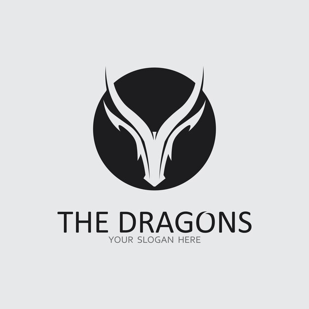 Ilustración de icono de vector de dragón