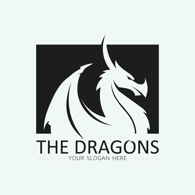 Ilustración de icono de vector de dragón