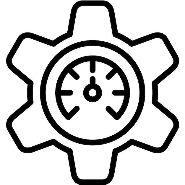 Ilustración del icono del vector de eficiencia de la red del conjunto de iconos de red