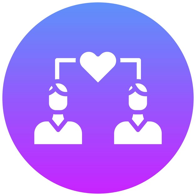 Ilustración del icono del vector de empatía del conjunto de iconos de liderazgo