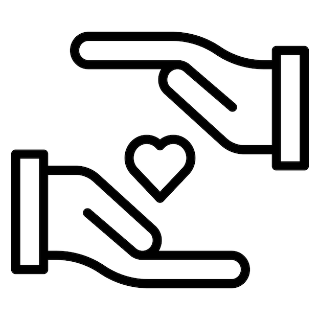 Ilustración del icono del vector de empatía del conjunto de iconos de salud mental