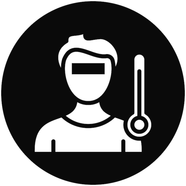Ilustración del icono del vector de la enfermedad del conjunto de iconos de estilos de vida