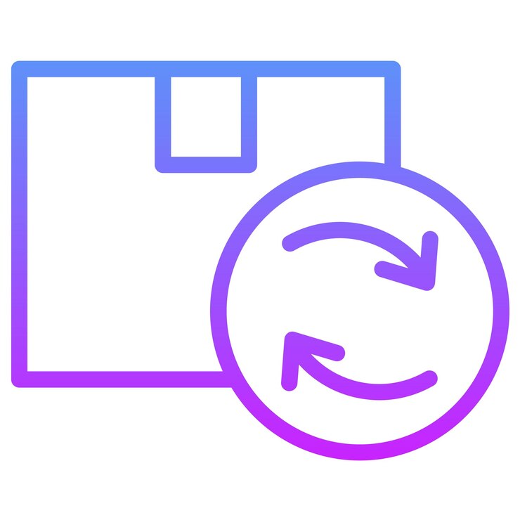 Vector ilustración del icono del vector de entrega de devolución del conjunto de iconos de entrega y logística