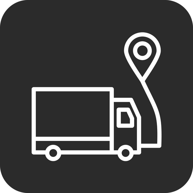 Ilustración del icono del vector de entrega de la logística y del conjunto de iconos de logística