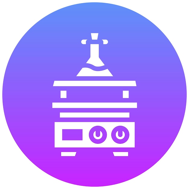 Ilustración del icono del vector de equilibrio analítico del conjunto de iconos del laboratorio