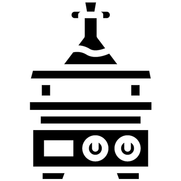 Ilustración del icono del vector de equilibrio analítico del conjunto de iconos del laboratorio