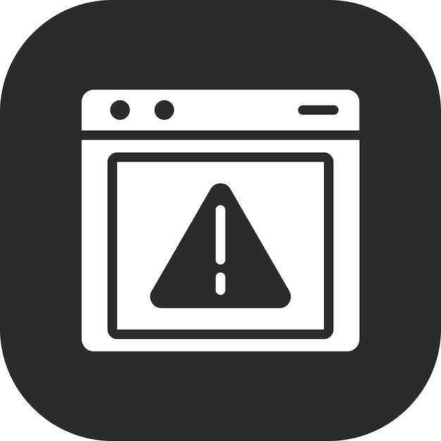 Ilustración del icono del vector de errores del conjunto de iconos de comunicaciones