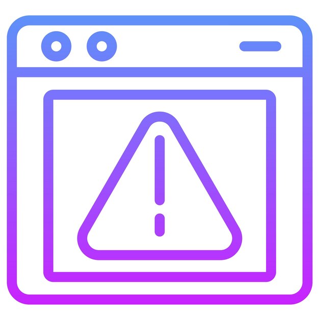 Ilustración del icono del vector de errores del conjunto de iconos de comunicaciones