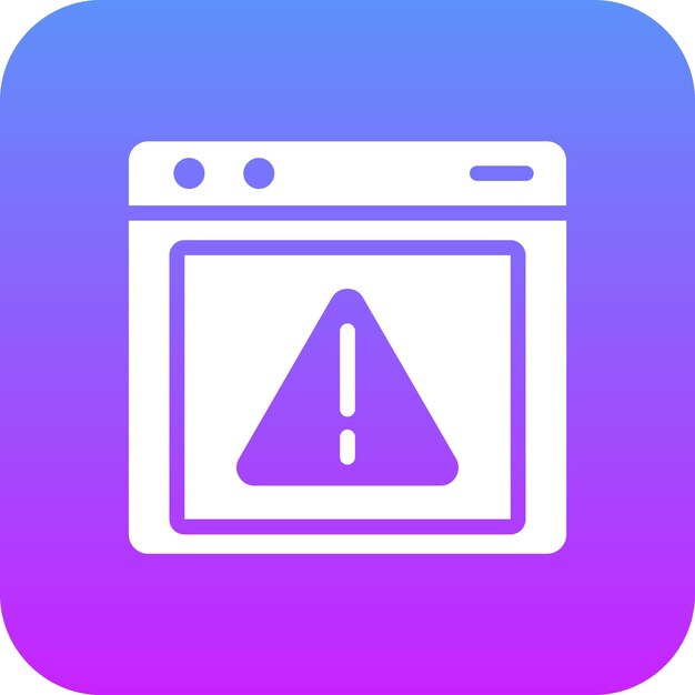 Ilustración del icono del vector de errores del conjunto de iconos de comunicaciones