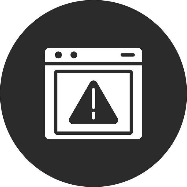 Ilustración del icono del vector de errores del conjunto de iconos de comunicaciones