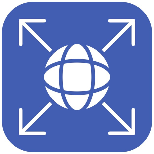Ilustración del icono del vector de escalabilidad de la red del conjunto de iconos de red
