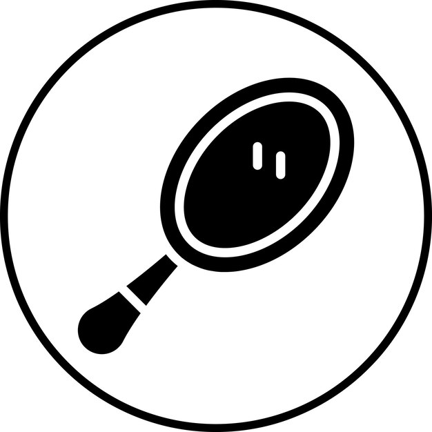 Ilustración del icono del vector de espejo de la mano del conjunto de iconos de la rutina de higiene