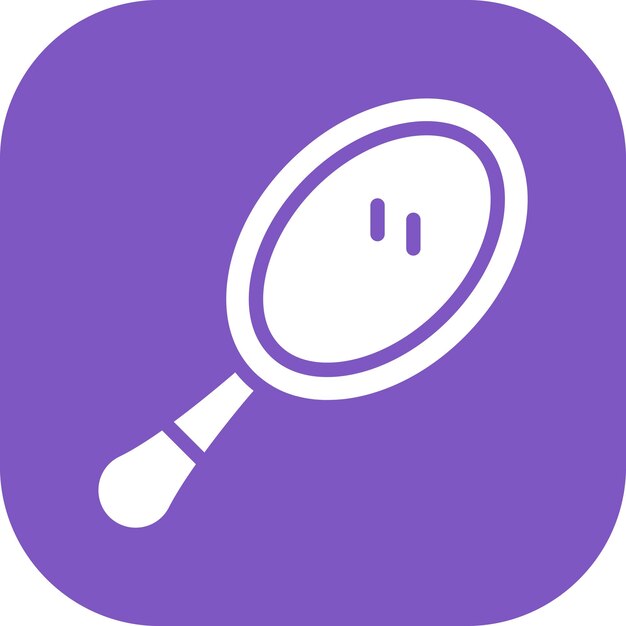 Ilustración del icono del vector de espejo de la mano del conjunto de iconos de la rutina de higiene