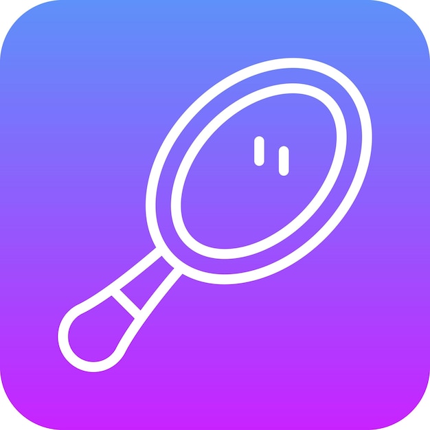 Ilustración del icono del vector de espejo de la mano del conjunto de iconos de la rutina de higiene