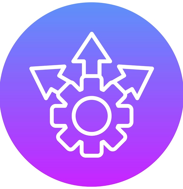 Ilustración del icono del vector de expansión del conjunto de iconos de Business Analytics