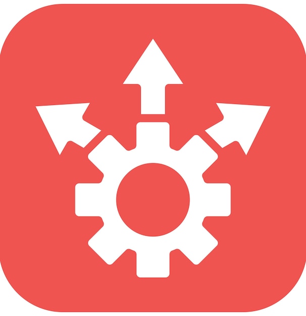Ilustración del icono del vector de expansión del conjunto de iconos de Business Analytics