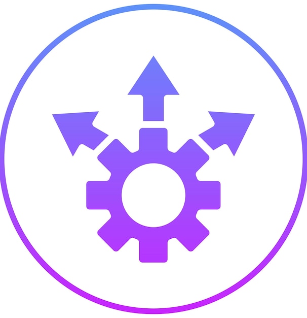 Ilustración del icono del vector de expansión del conjunto de iconos de Business Analytics