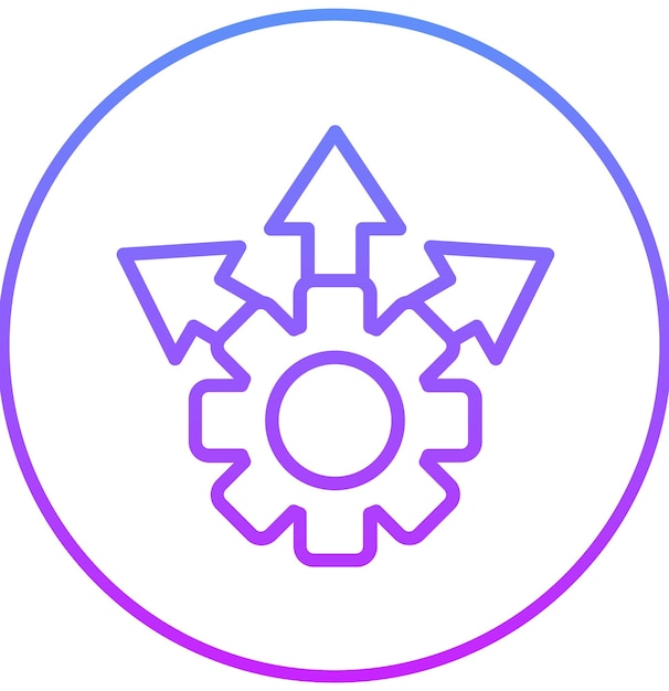 Ilustración del icono del vector de expansión del conjunto de iconos de Business Analytics
