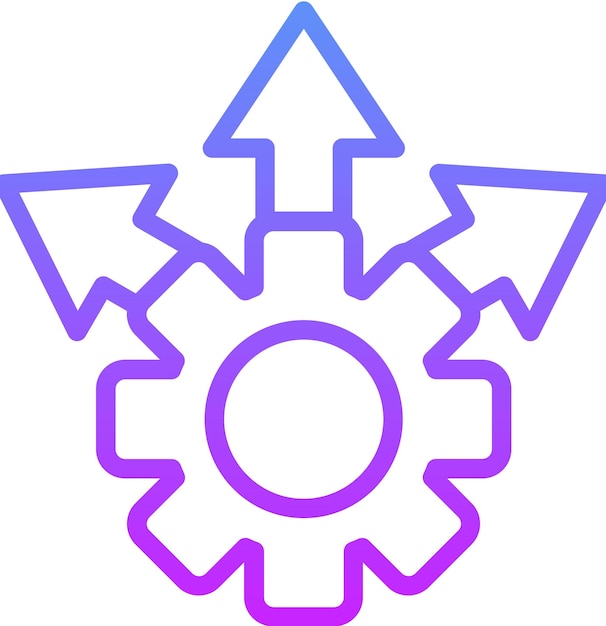 Ilustración del icono del vector de expansión del conjunto de iconos de Business Analytics