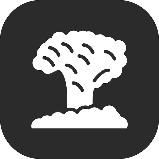 Ilustración del icono del vector de explosión del conjunto de iconos de desastres naturales