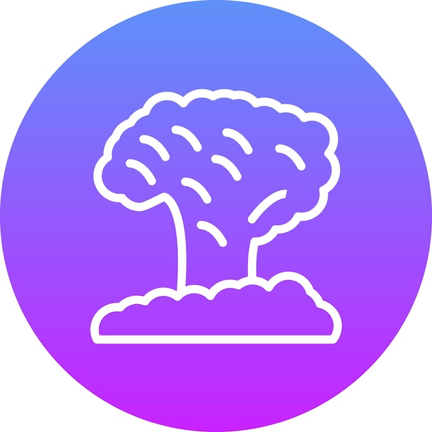 Ilustración del icono del vector de explosión del conjunto de iconos de desastres naturales