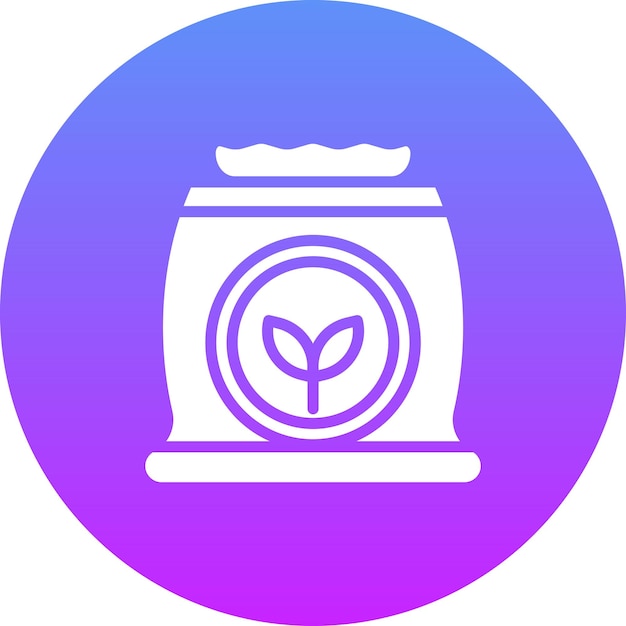 Ilustración del icono del vector de fertilizantes del conjunto de iconos de agricultura