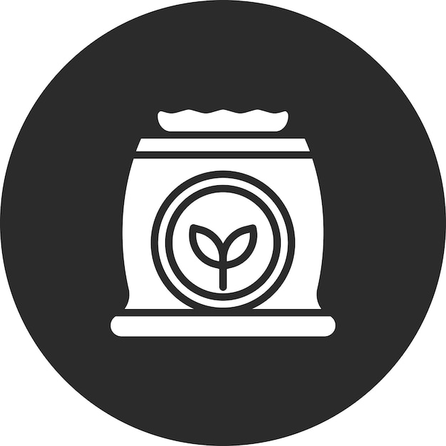 Ilustración del icono del vector de fertilizantes del conjunto de iconos de agricultura