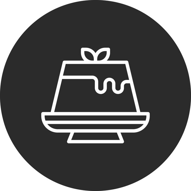 Ilustración del icono del vector de flanco del conjunto de iconos de cumpleaños