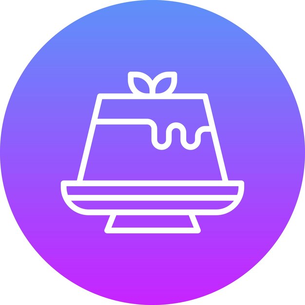 Ilustración del icono del vector de flanco del conjunto de iconos de cumpleaños