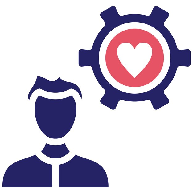 Ilustración del icono del vector de gestión del estrés del conjunto de iconos de habilidades para la vida