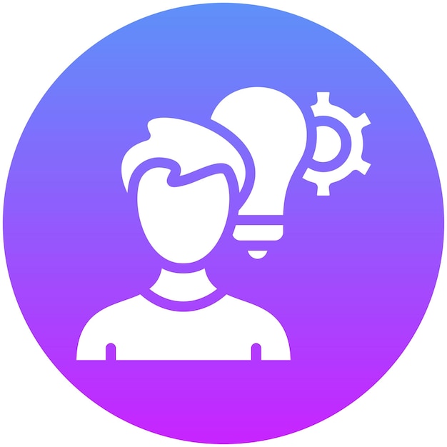 Ilustración del icono del vector de habilidades del conjunto de iconos de recursos humanos
