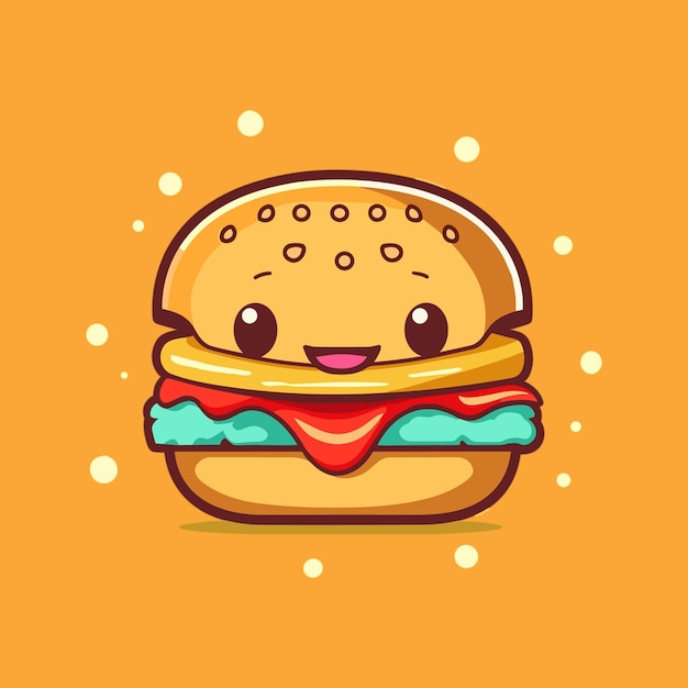 Ilustración del icono de vector de hamburguesa