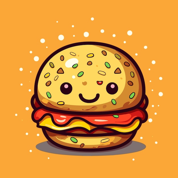 ilustración del icono de vector de hamburguesa