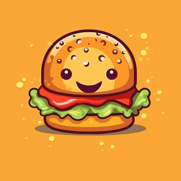 Ilustración del icono de vector de hamburguesa