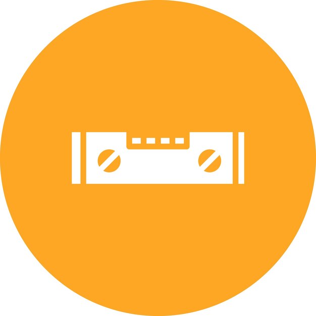 Ilustración del icono del vector de herramientas de nivel del conjunto de iconos de herramientas de construcción