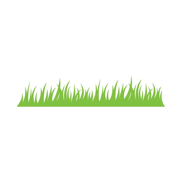 Ilustración de icono de vector de hierba verde
