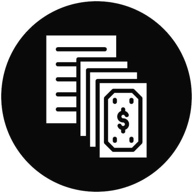 Ilustración del icono del vector de ingresos del conjunto de iconos de la economía empresarial