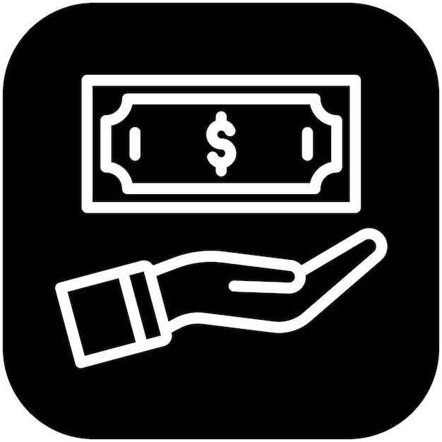 Ilustración del icono del vector de ingresos lateral del conjunto de iconos de Gig Economy