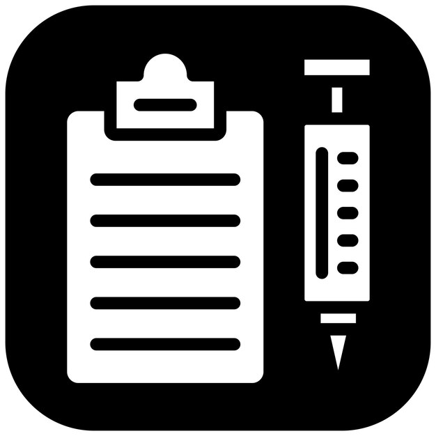 Ilustración del icono del vector de inmunización del conjunto de iconos de enfermedades infecciosas
