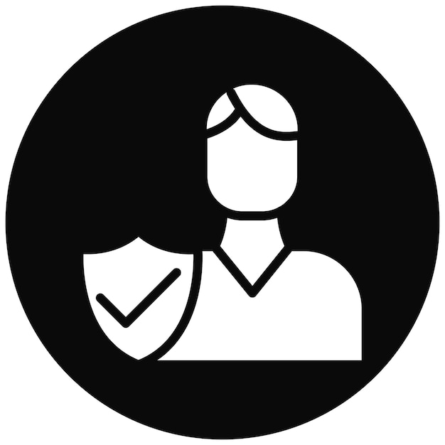 Ilustración del icono del vector de integridad del conjunto de iconos de liderazgo