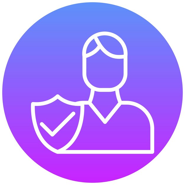 Ilustración del icono del vector de integridad del conjunto de iconos de liderazgo