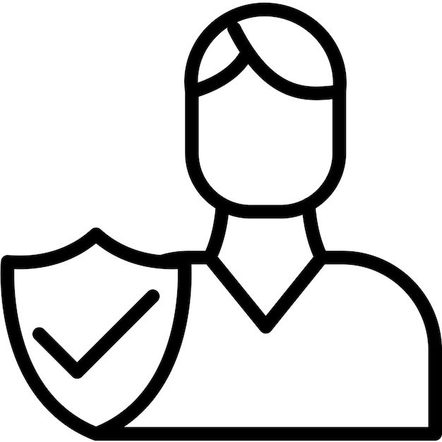 Ilustración del icono del vector de integridad del conjunto de iconos de liderazgo